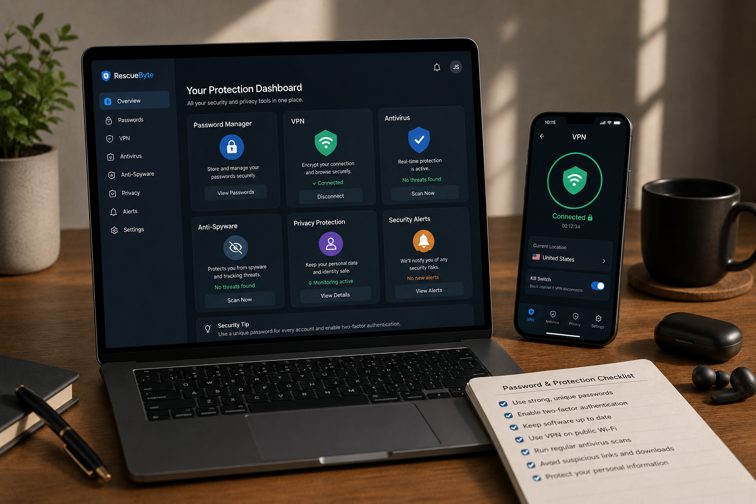 Passwords & Protection remote technical support